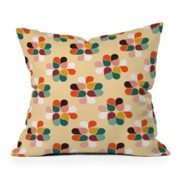 Showmemars Retro Geometry Outdoor Throw Pillow Yellow - Deny Designs -Garden & Outdoors GUEST e2937294 acff 43ef a44a 5b01e3cc5bd5