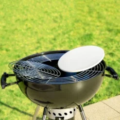 Captiva Designs E02GR013 22" Kettle Charcoal Grill With Pizza Ring And Pizza Stone - Black -Garden & Outdoors GUEST e3e52242 5ff1 4ed4 9943 c00aabd00f0f