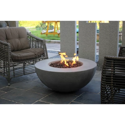 Roca 34" Outdoor Fire Pit Propane Table Backyard Patio Heater - Elementi 3 Roca 34" Outdoor Fire Pit Propane Table Backyard Patio Heater - Elementi