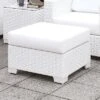 Florent Outdoor Small Square Ottoman - White - MiBasics -Garden & Outdoors GUEST e565ff60 ba29 4245 b891 858a6e1e4287