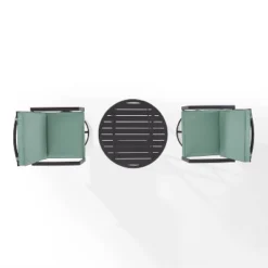 3pc Kaplan Outdoor Steel Bistro Set Mist/Bronze - Crosley 19 3pc Kaplan Outdoor Steel Bistro Set Mist/Bronze - Crosley -Garden & Outdoors GUEST e5ba4f77 a0e8 460c 8210 6209fdb43553