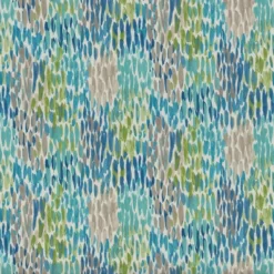 2pc 16" X 18.5" X 3" Make It Rain Cerulean Outdoor Squared Corners Chair Pad Set Blue - Pillow Perfect