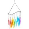 Okuna Outpost Rainbow Wind Chimes For Outdoor Or Indoor Decor (11.22 X 18.9 Inches) -Garden & Outdoors GUEST e7493434 6ded 475f 8673 b0858dbfba32