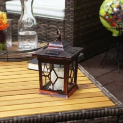 Sunnydaze Decor Sunnydaze Outdoor Lucien Hanging Tabletop Solar LED Rustic Farmhouse Decorative Candle Lantern - 9" 17 Sunnydaze Decor Sunnydaze Outdoor Lucien Hanging Tabletop Solar LED Rustic Farmhouse Decorative Candle Lantern - 9" -Garden & Outdoors GUEST e8416988 af9e 4c9e b007 1c78d1a5fcb3