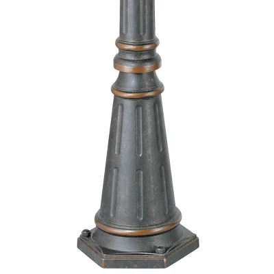 John Timberland Hepworth Vintage Rustic Outdoor Post Light And Cap Base Veranda Bronze 76 3/4" For Post Exterior Barn Deck House Porch Yard Patio Home 4 John Timberland Hepworth Vintage Rustic Outdoor Post Light And Cap Base Veranda Bronze 76 3/4" For Post Exterior Barn Deck House Porch Yard Patio Home - Image 2