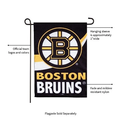 Evergreen Flag, DS New Burlap, Garden, Boston Bruins 4 Evergreen Flag, DS New Burlap, Garden, Boston Bruins - Image 2