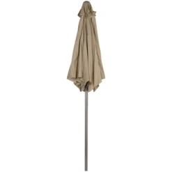 Northlight 7.5ft Outdoor Patio Market Umbrella With Hand Crank, Taupe -Garden & Outdoors GUEST e9e9f5ce e9f7 468e aedf 3bf2d3d34db8
