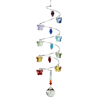 Woodstock Wind Chimes Woodstock Rainbow Makers Collection, Crystal Spiral, 10'' Rainbow Butterflies Small Ball Crystal Suncatcher CS21 4 Woodstock Wind Chimes Woodstock Rainbow Makers Collection, Crystal Spiral, 10'' Rainbow Butterflies Small Ball Crystal Suncatcher CS21 - Image 2