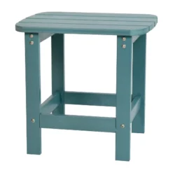 Merrick Lane Poly Resin Indoor/Outdoor All-Weather Adirondack Side Table -Garden & Outdoors GUEST eb5c491a 616b 436f b33c 709487a5713f