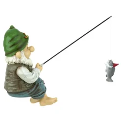 Design Toscano Ziggy, The Fishing Gnome Garden Sitter Statue - Multicolored -Garden & Outdoors GUEST ebf6e141 7eac 4677 b7c7 8359c8a4dd94