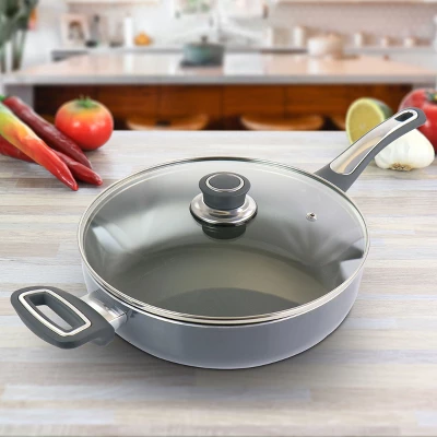 Oster® Oster 3.5 Quart Aluminum Saute Pan With Lid 3 Oster® Oster 3.5 Quart Aluminum Saute Pan With Lid