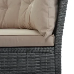 6PCS Patio PE Rattan Conversation Set, Outdoor Wicker Sectional Sofa With Table And Cushions-ModernLuxe -Garden & Outdoors GUEST ec061388 4cd3 46e6 9df1 20a5ba7734a4