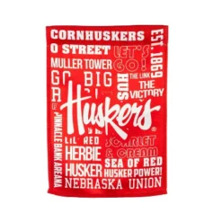 Evergreen Embossed Suede Flag, House Size, University Of Nebraska -Garden & Outdoors GUEST ec5fe15a 8035 4c4e b6c4 7585a7045caf