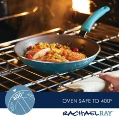 Rachael Ray Cook + Create Aluminum Nonstick Frying Pan 10" Agave Blue 24 Rachael Ray Cook + Create Aluminum Nonstick Frying Pan 10" Agave Blue -Garden & Outdoors GUEST ef7ff13a e7fa 41ff 841c 79a3738feba0