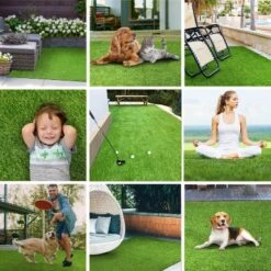 Artificial Grass Synthetic Lawn Indoor/ Outdoor Turf Area Rug By Blue Nile Mills -Garden & Outdoors GUEST f0e51c20 a5ac 4320 ba95 364fb344b850