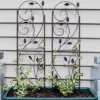 Sunnydaze Decor Sunnydaze Metal Wire Rustic Plant Design Garden Trellis For Outdoor Climbing Flowers And Vines - 32" H - Brown - 2-Pack -Garden & Outdoors GUEST f1e98faf 64fd 4ea4 ae2c 50aecd7abcfa