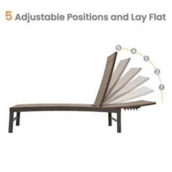 3pc Outdoor Five Position Adjustable Aluminum Curved Lounge Set Brown - Crestlive Products 20 3pc Outdoor Five Position Adjustable Aluminum Curved Lounge Set Brown - Crestlive Products -Garden & Outdoors GUEST f247c9b8 ba25 455e b51b 4a90e046b9bf