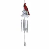 Roman Cardinal Small Windchime - One Small Windchime 16.0 Inches - Bell Red Bird - 14318 - Polyresin - Red