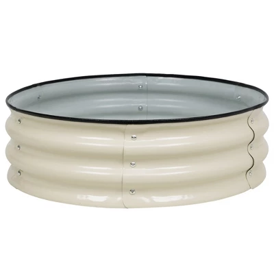 Aoodor Metal Raised Garden Bed 30" Round, Galvanized Outdoor Garden Planter Box For Vegetable Flower Herb 10 Aoodor Metal Raised Garden Bed 30" Round, Galvanized Outdoor Garden Planter Box For Vegetable Flower Herb - Image 8