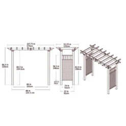 Fairfield Grande 52.25" Vinyl Arbor - White - Vita -Garden & Outdoors GUEST f4426239 86af 4aa1 bab7 1d16c8910963