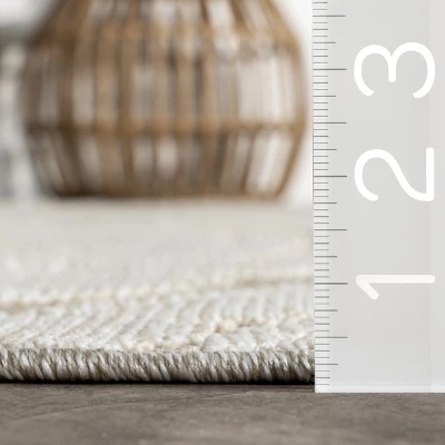 NuLOOM Leisa Abstract Swirls Indoor/Outdoor Patio Area Rug 4 NuLOOM Leisa Abstract Swirls Indoor/Outdoor Patio Area Rug - Image 2