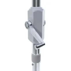 8.4' Round UV Resistant Iris Umbrella Black/White - Safavieh -Garden & Outdoors GUEST f5fdde94 b9c0 454d 9eca e7479e511a78