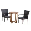 Camden 3pc Acacia & Wicker Bistro Set - Brown - Christopher Knight Home -Garden & Outdoors GUEST f60d2145 7976 4d41 bf63 3fd0f78da62b