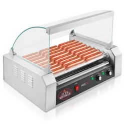 Olde Midway Electric Hot Dog Roller Grill Machine With Glass Cover, Commercial Grade 17 Olde Midway Electric Hot Dog Roller Grill Machine With Glass Cover, Commercial Grade -Garden & Outdoors GUEST f6b0c080 22c1 48e2 9f29 0c5106103449