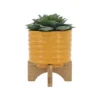 Sagebrook Home Textured Ceramic Planter Pot With Stand -Garden & Outdoors GUEST f8394995 4c9d 401b 95bc 998830bcd16f