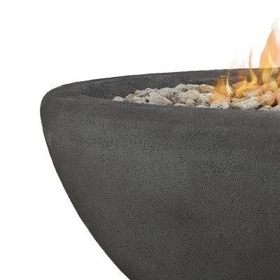 Riverside Large Oval Fire Bowl - Shale - Real Flame 4 Riverside Large Oval Fire Bowl - Shale - Real Flame - Image 2