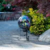 11" Solar Mosaic Iron/Glass Gazing Globe With Stand Purple - Alpine Corporation -Garden & Outdoors GUEST f94ed07c a361 4c21 ba98 cb12fd36131d