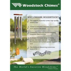 Woodstock Wind Chimes Signature Collection, Chimes Of Bali, 25", Silver World Music Wind Chimes For Outdoor, Patio, Home Or Garden Decor BWAS -Garden & Outdoors GUEST f9c9cfea 7f9b 42d9 a456 0b8a79decef1