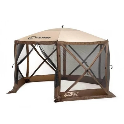 CLAM Quick-Set Escape 11.5' X 11.5' Portable Pop-Up Camping Outdoor Gazebo Screen Tent Canopy Shelter & Carry Bag With 3 Wind & Sun Panels Accessory 3 CLAM Quick-Set Escape 11.5' X 11.5' Portable Pop-Up Camping Outdoor Gazebo Screen Tent Canopy Shelter & Carry Bag With 3 Wind & Sun Panels Accessory