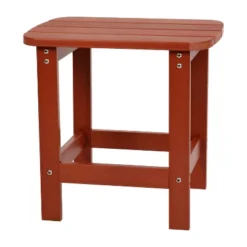 Merrick Lane Poly Resin Indoor/Outdoor All-Weather Adirondack Side Table -Garden & Outdoors GUEST fab7099e c494 4b99 b3c1 c2adff65d87c