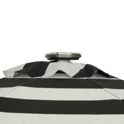 9' X 9' Mirage II Fiesta Market Patio Umbrella With Solar LED Tube Lights Black/White - Island Umbrella 24 9' X 9' Mirage II Fiesta Market Patio Umbrella With Solar LED Tube Lights Black/White - Island Umbrella -Garden & Outdoors GUEST fc01866d de8a 4b39 8fe9 dc6fe8554c05