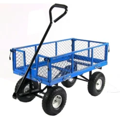 Sunnydaze Decor Sunnydaze Outdoor Lawn And Garden Heavy-Duty Steel Utility Cart With Removable Sides And Weather-Resistant Polyester Liner -Garden & Outdoors GUEST ff3b8e74 eb60 4464 bee6 da741929d3a6