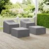 Crosley 4pc Furniture Cover Set, Two Arm Chairs And Two Ottomans, Gray -Garden & Outdoors GUEST ff53be9e 9953 4b22 9d26 2dd7eb8996b4