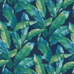 2pk Hanalei Lagoon Rounded Corners Outdoor Seat Cushions Blue - Pillow Perfect